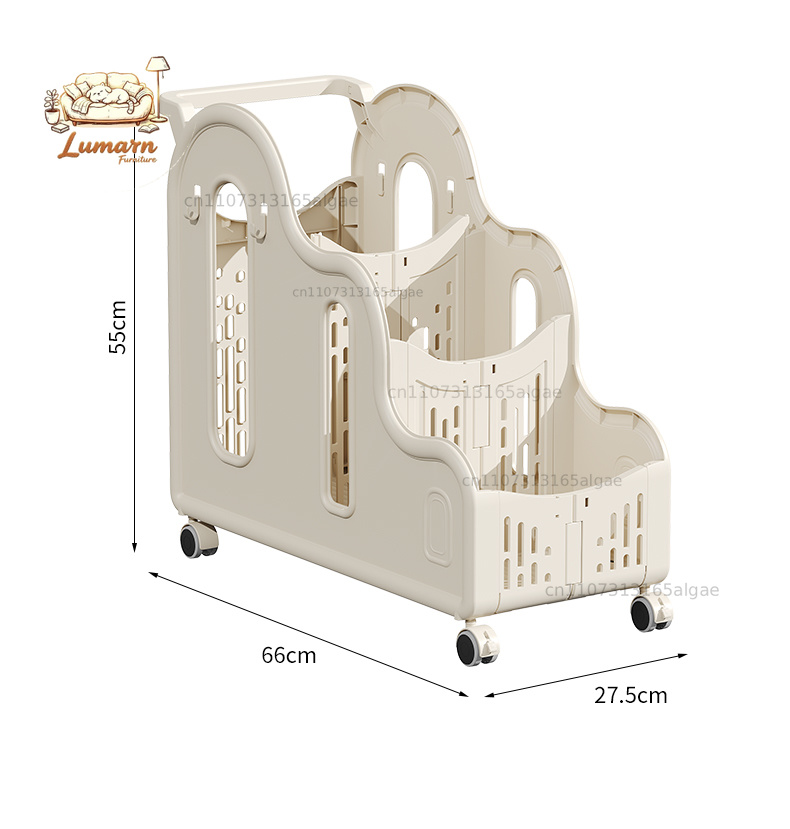 Sports Equipment Trolley - Storage rack Movable yoga mat Home