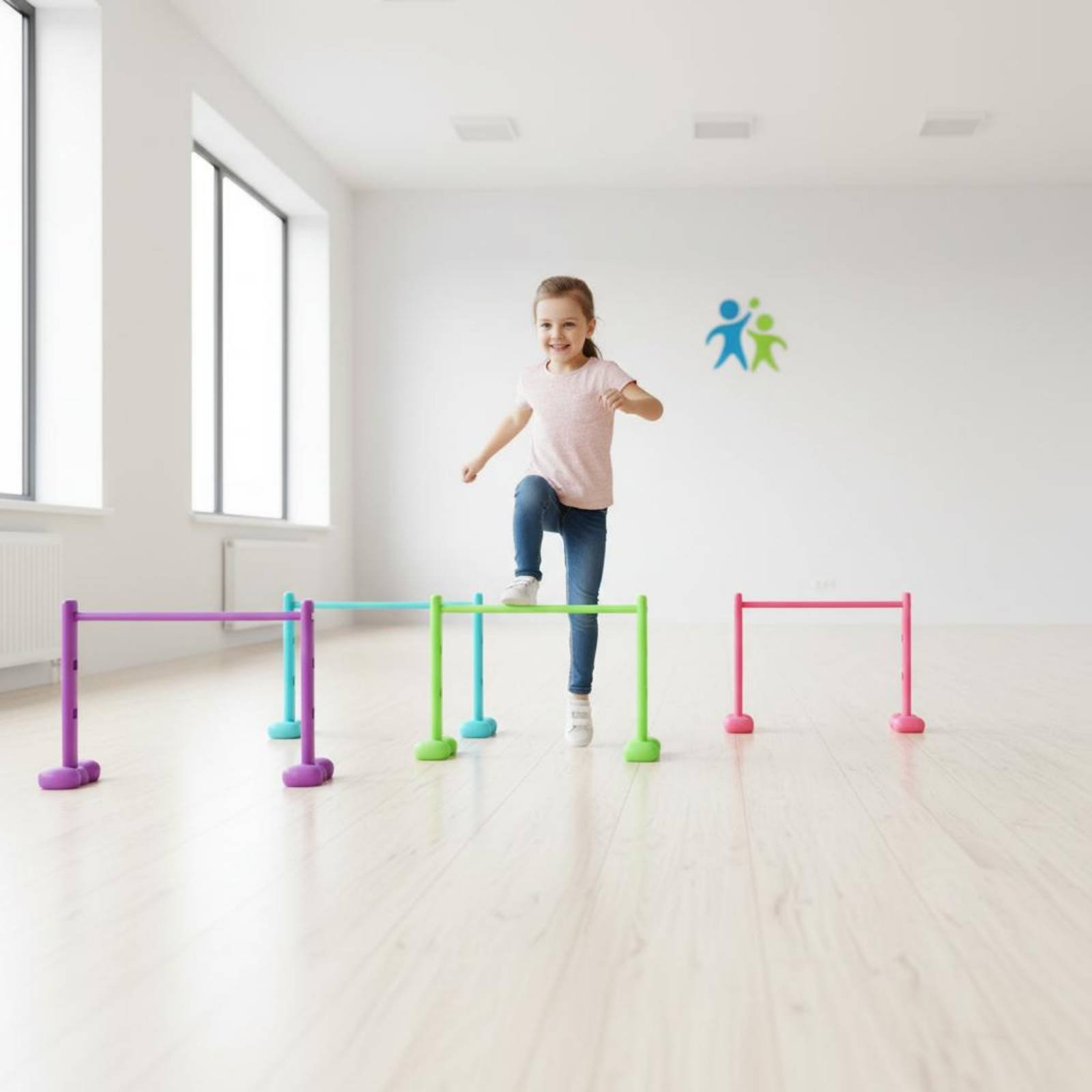 Agility Hurdle Set - 4 Pieces Crawl Tunnel Set Sturdy