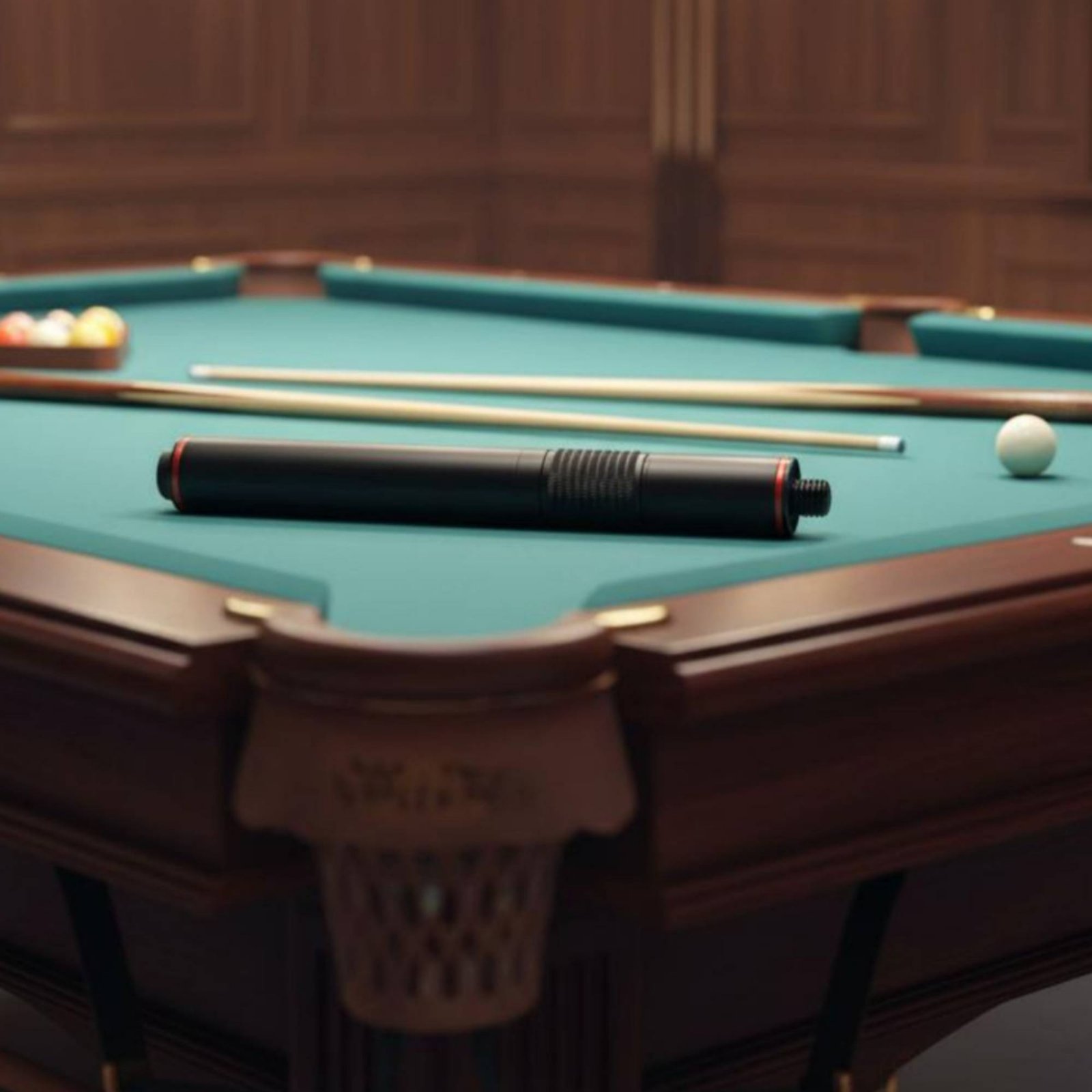 Sports Equipment With A - Telescopic Cue Extender Aluminum Pool Cue