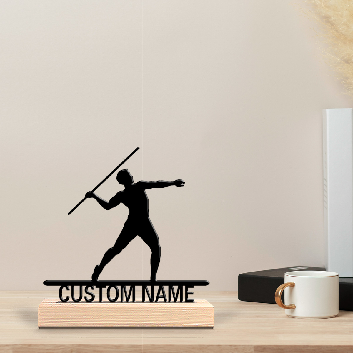 Javelin Throwing - 1pc javelin throw Personalized Name Tin