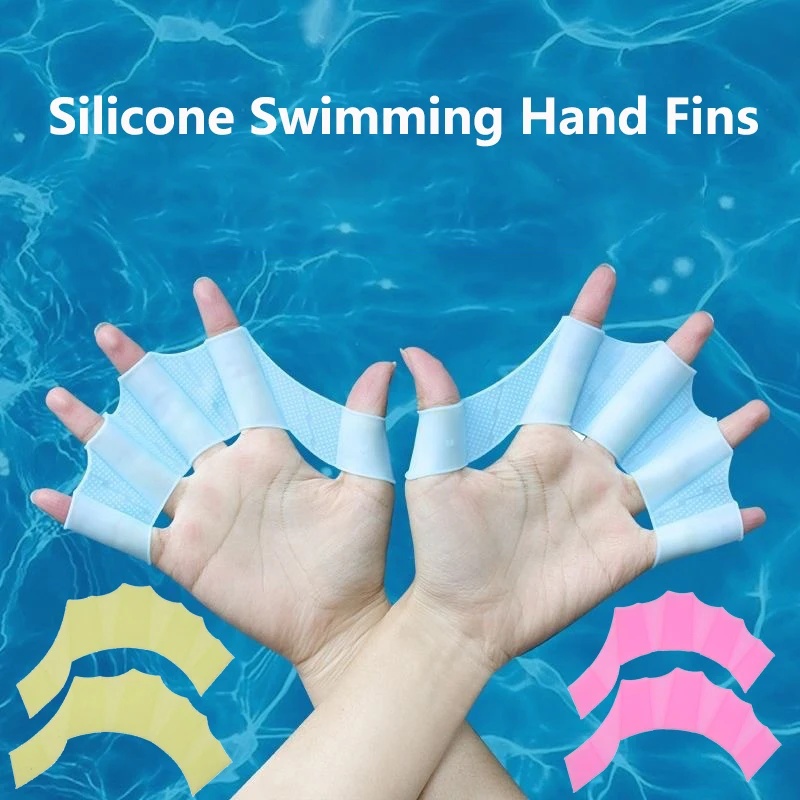Sports Equipment 5 Years Old - 1-3pairs Silicone Swimming Hand Fins Flipper