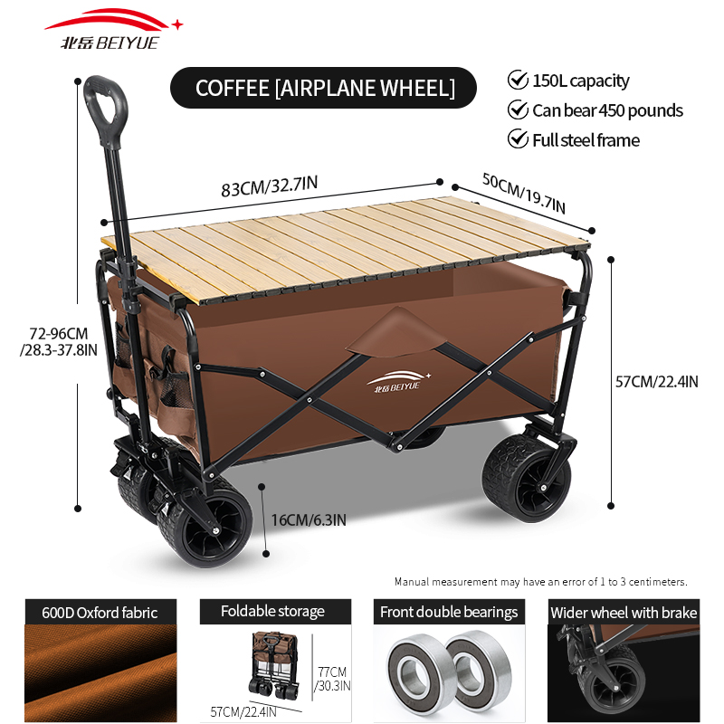 Heavy Duty Foldable Camping Wa - Sports Equipment Trolley review and price