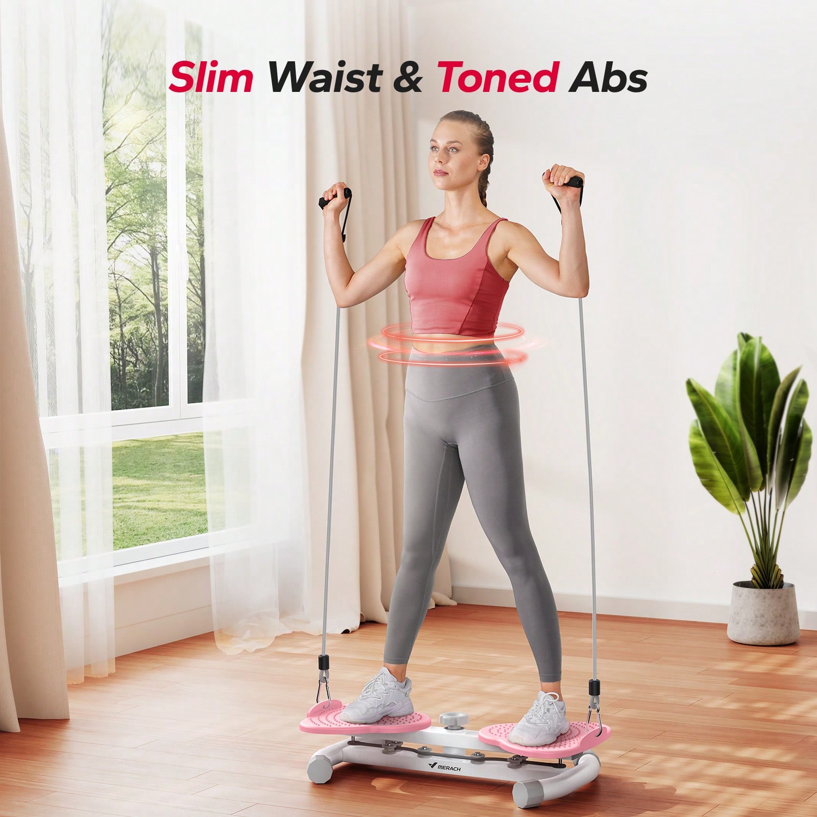 MERACH Waist Ab Machine, 300 L - Sports Equipment Gym review and price