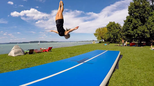 Hot Sale 4x2M Size Inflatable  - Tumbling Air Track review and price