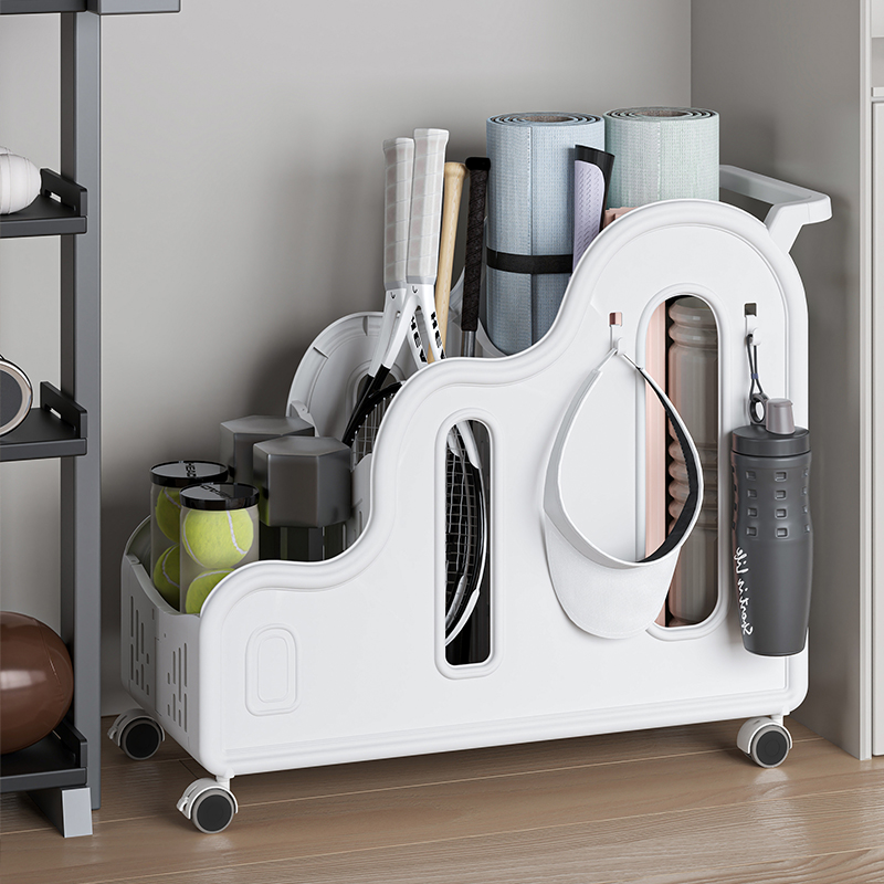 Storage rack Movable yoga mat  - Sports Equipment Trolley review and price