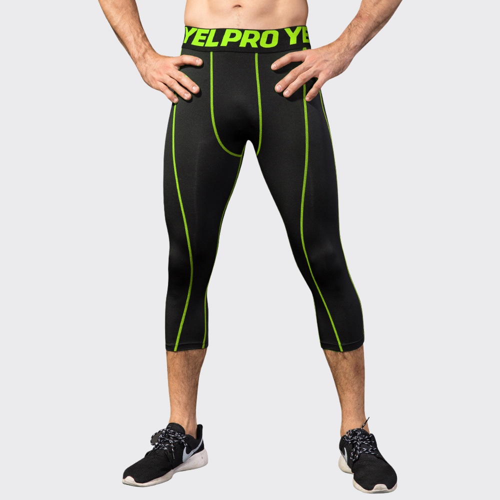 Men Compression Fitness Leggin - Sports Equipment Gym review and price