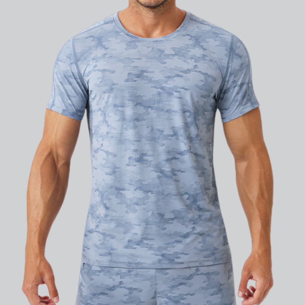 Men's Round Neck T-Shirt Sport - Sports Equipment Gym review and price