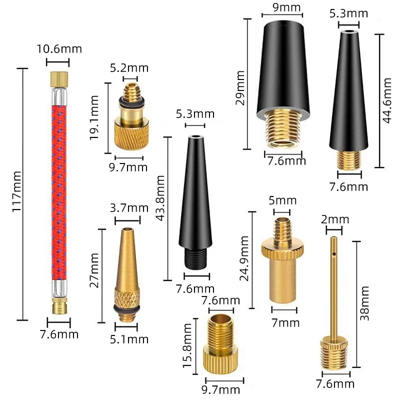 21/30Pcs Bicycle Tire Inflator - Basketball Pump Needle review and price