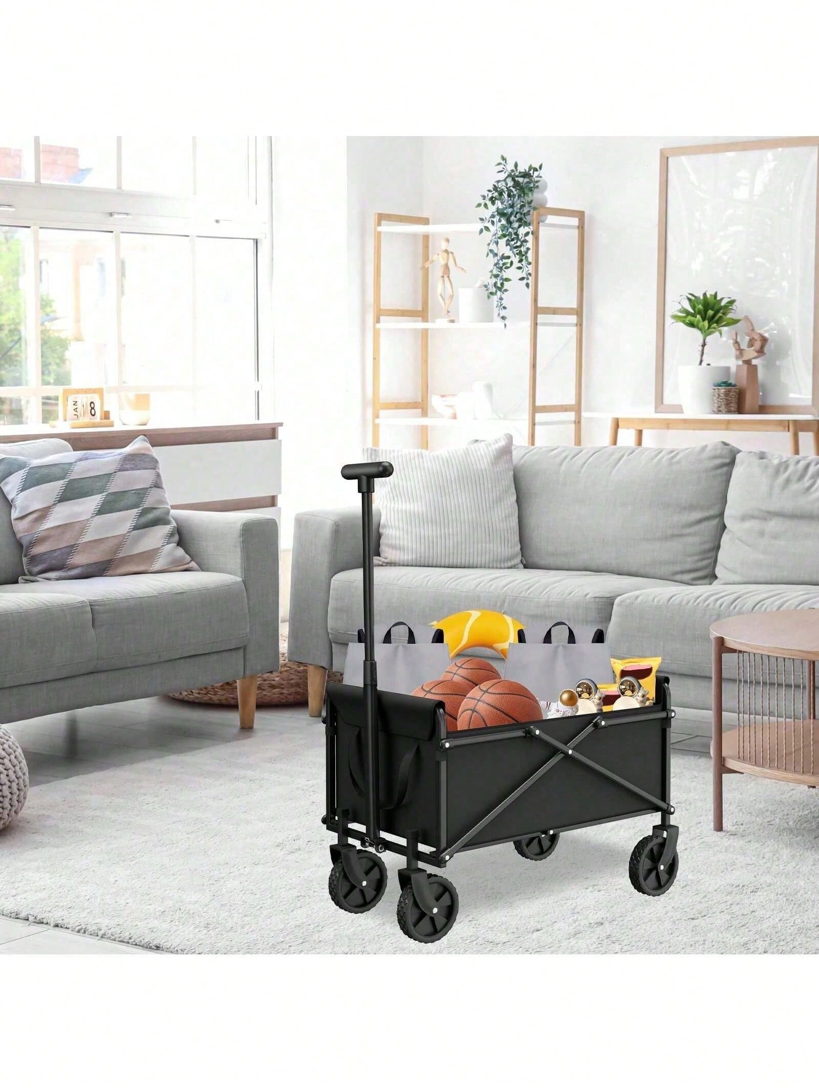 Mini Black Folding Utility Wag - Sports Equipment Trolley review and price