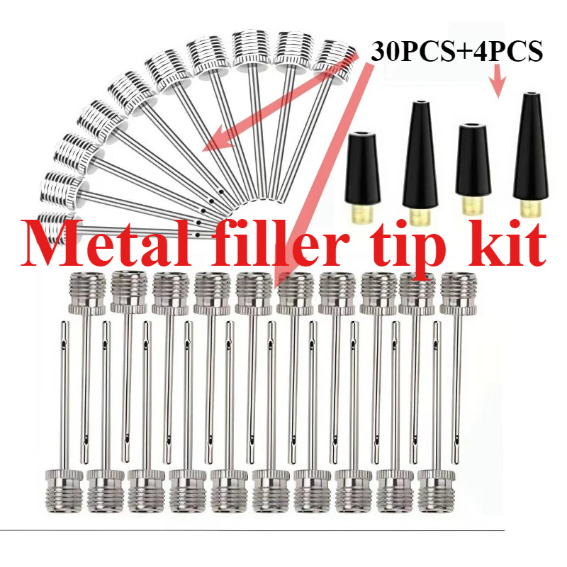 Metal Air Nozzle Set for Baske - Basketball Pump Needle review and price