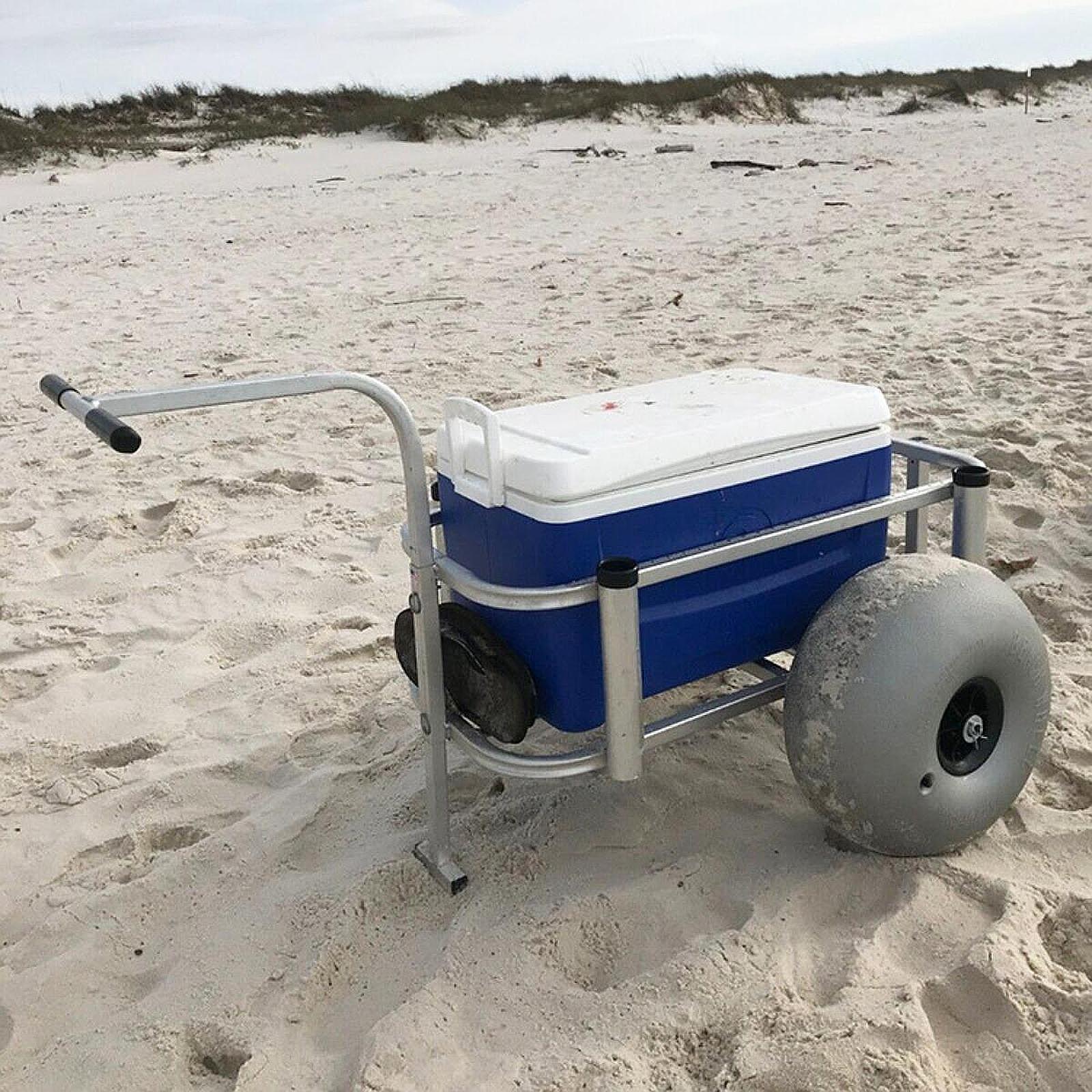 Beach Cart Sand Wheels 16 Inch - Sports Equipment Trolley review and price